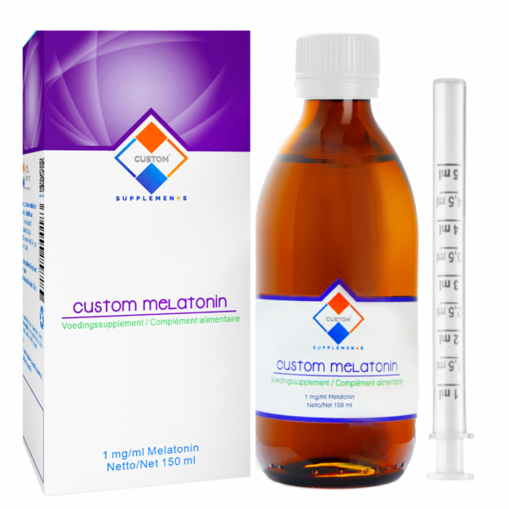 Custom Supplements® 1 mg/1 ml Melatonin Liquid Solution
