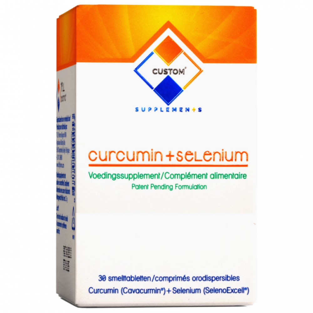 Custom Supplements® 37.5 mg Kurkumin + 10 mcg Selenyum Ağızda Dağılan Tablet